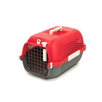 Cage de transport Catit pour chats, petite, rouge cerise - Boutique Le Jardin Des Animaux -CageBoutique Le Jardin Des Animaux41380