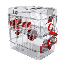 Charger l&#39;image dans la galerie, Cage Duo Rody 3 pour hamster, deux étages, rouge, 41 x 27 x 40,5 cm - Boutique Le Jardin Des Animaux -Habitat pour petit mammifèreBoutique Le Jardin Des AnimauxVP1704
