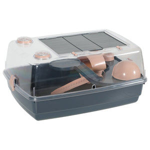 Cage Indoor2 Vision pour hamster, rose, 55 x 38 x 28 cm - Boutique Le Jardin Des Animaux -Habitat pour petit mammifèreBoutique Le Jardin Des AnimauxVP1665