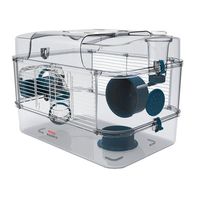 Cage Solo Rody 3 pour hamster, un étage, bleue, 41 x 72 x 28 cm - Boutique Le Jardin Des Animaux -Habitat pour petit mammifèreBoutique Le Jardin Des AnimauxVP1703