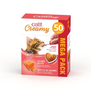 Catit Creamy régal crémeux en tube au saumon - Boutique Le Jardin Des Animaux -Gâterie pour chatBoutique Le Jardin Des Animaux44437