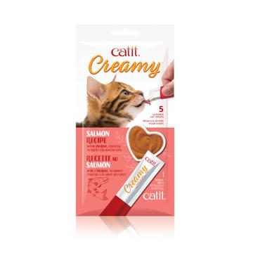 Catit Creamy régal crémeux en tube au saumon - Boutique Le Jardin Des Animaux -Gâterie pour chatBoutique Le Jardin Des Animaux44472