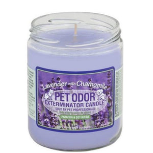 Chandelle désodorisante à la lavande et à la camomille Exterminator Pet Odor, pot de 13 oz - Boutique Le Jardin Des Animaux -entretien maisonBoutique Le Jardin Des AnimauxHOY02016