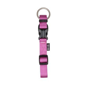 Collier réglable Zeus en nylon fuchsia - Boutique Le Jardin Des Animaux -CollierBoutique Le Jardin Des Animaux99507