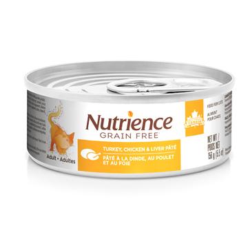 Conserve pour chat Nutrience Sans Grains - Pâté formule Dinde, poulet et foie 156g - Boutique Le Jardin Des Animaux -conserve pour chatBoutique Le Jardin Des Animauxc2806