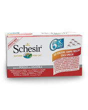 Charger l&#39;image dans la galerie, Conserve pour chat Schesir - Poulet et canard paquet de 6 - Boutique Le Jardin Des Animaux -conserve pour chatBoutique Le Jardin Des Animauxc-53076
