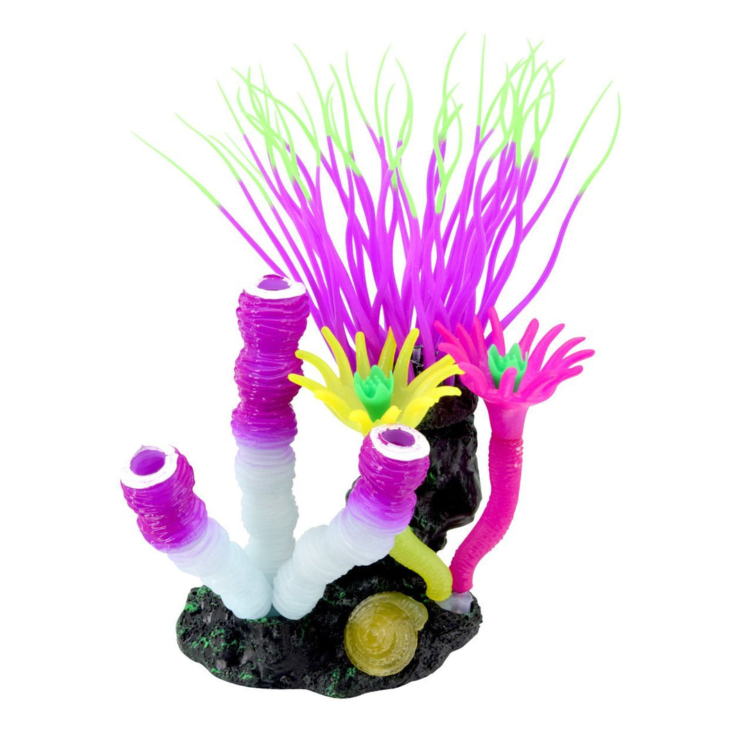 Décoration pour aquarium GLOW, mauve - Boutique Le Jardin Des Animaux -DécorationBoutique Le Jardin Des Animaux100910