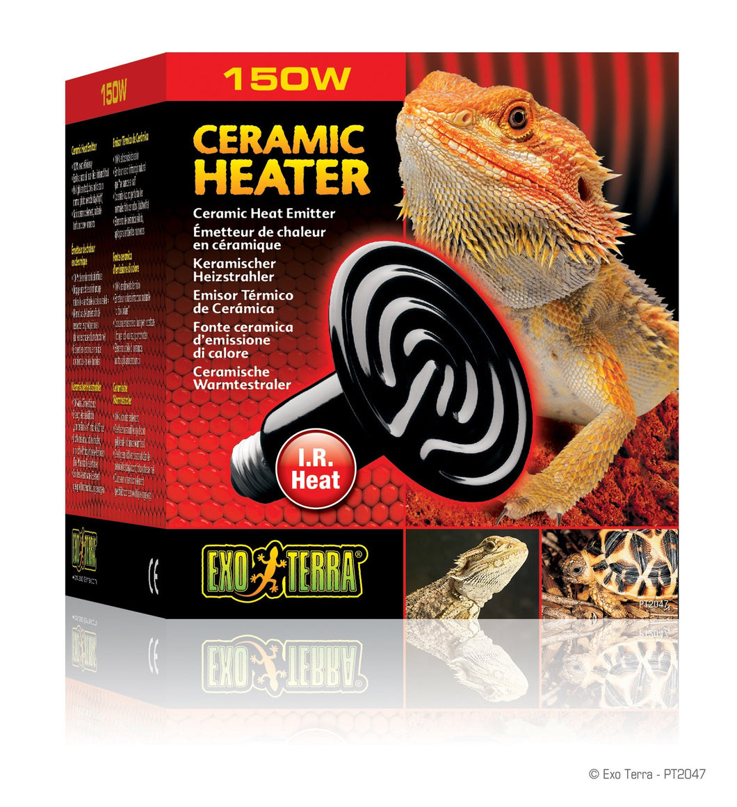 Émetteur de chaleur Exo Terra en céramique, 150 W - Boutique Le Jardin Des Animaux -temperatureBoutique Le Jardin Des AnimauxPT2047
