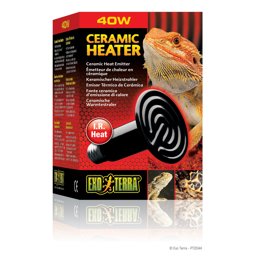 Émetteur de chaleur Exo Terra en céramique, 40 W - Boutique Le Jardin Des Animaux -temperatureBoutique Le Jardin Des AnimauxPT2044