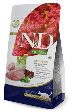 FARMINA SANS GRAINS QUINOA ET AGNEAU, DIGESTION, POUR CHAT ADULTE - Boutique Le Jardin Des Animaux -Nourriture chatBoutique Le Jardin Des AnimauxFA03579