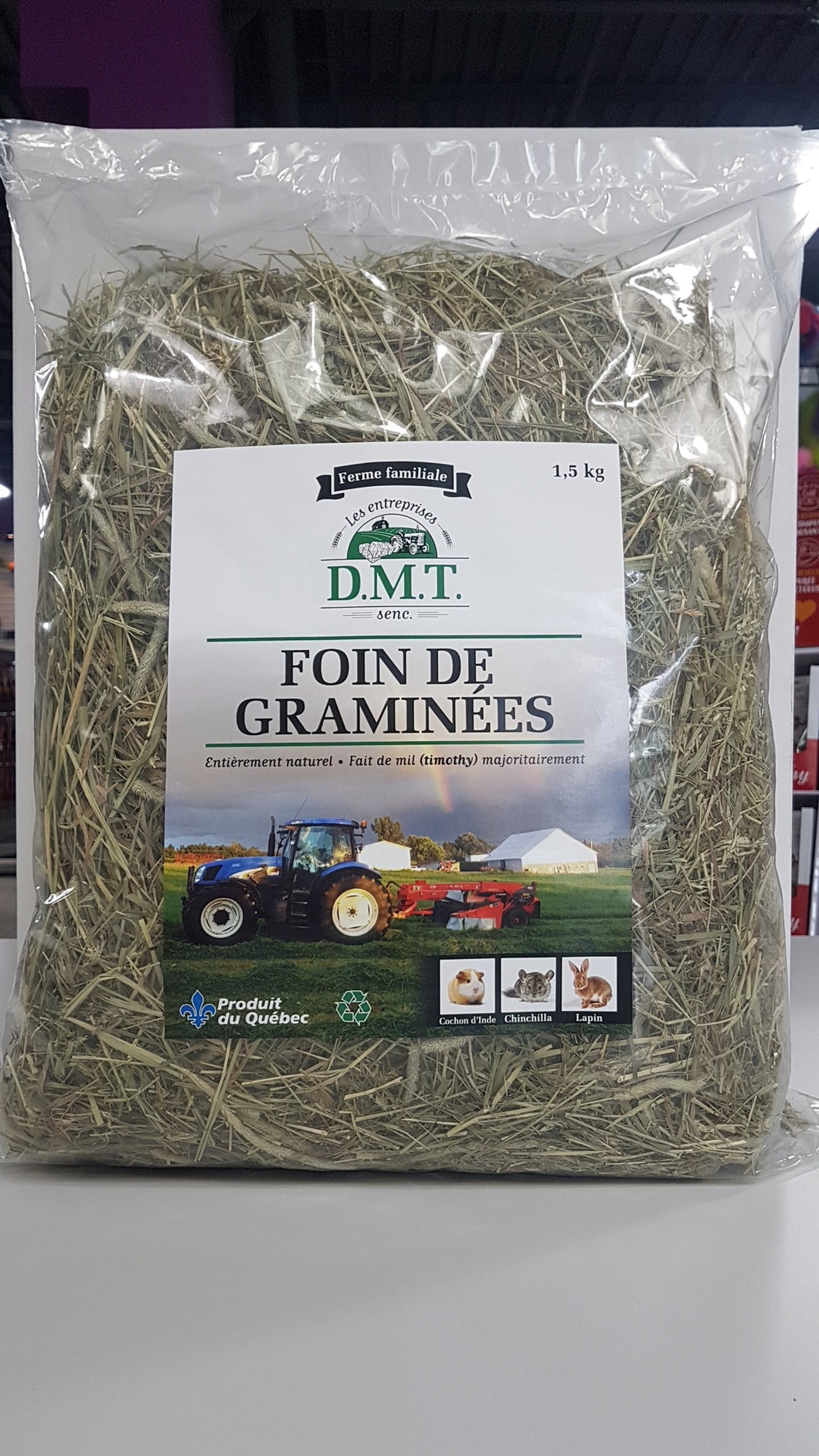 Foin de graminée D.M.T - Boutique Le Jardin Des Animaux -Nourriture petit mammifèreBoutique Le Jardin Des Animaux16010