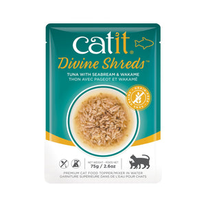 Garniture Divine Shreds pour chats, Thon avec pageot et wakamé, 75 g - Boutique Le Jardin Des Animaux -Gâterie pour chatBoutique Le Jardin Des Animaux44685