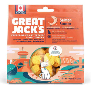 Gâteries lyophilisées pour chat Great Jack's - Saumon - Boutique Le Jardin Des Animaux -Gâterie pour chatBoutique Le Jardin Des Animauxcay01184