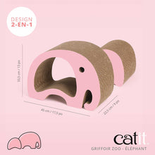 Charger l&#39;image dans la galerie, Griffoir Zoo Catit, éléphant, 2 en 1 - Boutique Le Jardin Des Animaux -Griffoir, meuble et litBoutique Le Jardin Des Animaux42508
