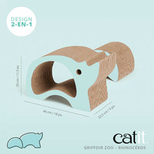 Charger l&#39;image dans la galerie, Griffoir Zoo Catit, rhinocéros, 2 en 1 - Boutique Le Jardin Des Animaux -Griffoir, meuble et litBoutique Le Jardin Des Animaux42509
