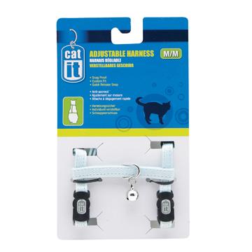 Harnais réglable Catit, bleu, moyen - Boutique Le Jardin Des Animaux -HarnaisBoutique Le Jardin Des Animaux55344