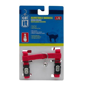 Harnais réglable Catit, rouge, grand - Boutique Le Jardin Des Animaux -HarnaisBoutique Le Jardin Des Animaux55351