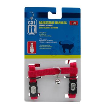 Harnais réglable Catit, rouge, grand - Boutique Le Jardin Des Animaux -HarnaisBoutique Le Jardin Des Animaux55351