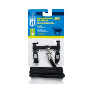 Harnais régl./laisse Catit,noir,moyen - Boutique Le Jardin Des Animaux -HarnaisBoutique Le Jardin Des Animaux55372