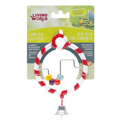 Jouet de cirque Living World avec boulier pour oiseaux, rouge - Boutique Le Jardin Des Animaux -Accessoire pour oiseauxBoutique Le Jardin Des Animaux80941