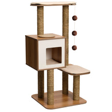Charger l&#39;image dans la galerie, Meuble V-High Base Vesper, noyer, 56 x 56 x 121,5 cm
