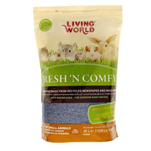 Living World Litière papier pour animaux Fresh'N Comfy bleue - Boutique Le Jardin Des Animaux -litière pour petit mammifèreBoutique Le Jardin Des Animaux61266