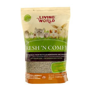 Living World Litière papier pour animaux Fresh'N Comfy brune - Boutique Le Jardin Des Animaux -litière pour petit mammifèreBoutique Le Jardin Des Animaux61262