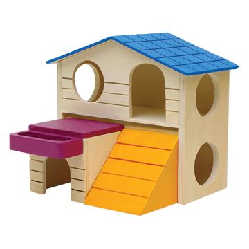 Living World Maisonette de jeu en bois pour petits mammifères - Boutique Le Jardin Des Animaux -Accessoire petit mammifèreBoutique Le Jardin Des Animaux61517