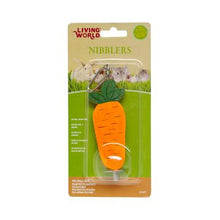 Charger l&#39;image dans la galerie, Living World Nibblers jouet à gruger carotte sur tige en bois pour petits mammifères - Boutique Le Jardin Des Animaux -Gâterie petit mammifèreBoutique Le Jardin Des Animaux61471
