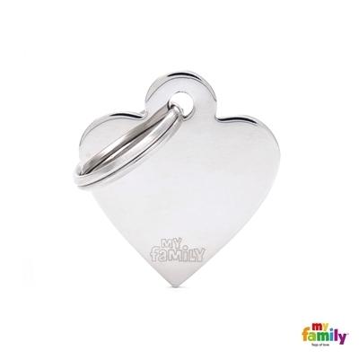 Médaille collection basic, COEUR PETIT, couleurs variées - Boutique Le Jardin Des Animaux -médailleBoutique Le Jardin Des Animaux