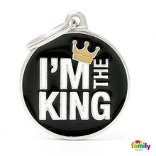 Charger l&#39;image dans la galerie, Médaille collection Charms, &quot;I&#39;M THE KING&quot;, GRAND - Boutique Le Jardin Des Animaux -médailleBoutique Le Jardin Des AnimauxCH17KING
