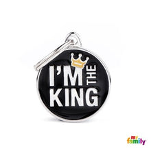 Charger l&#39;image dans la galerie, Médaille collection Charms, &quot;I&#39;M THE KING&quot;, MOYEN - Boutique Le Jardin Des Animaux -médailleBoutique Le Jardin Des AnimauxCH17MKING
