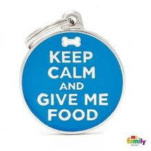 Charger l&#39;image dans la galerie, Médaille collection Charms, &quot;KEEP CALM AND GIVE ME FOOD&quot;, GRAND - Boutique Le Jardin Des Animaux -médailleBoutique Le Jardin Des AnimauxCH17KEEPFOOD
