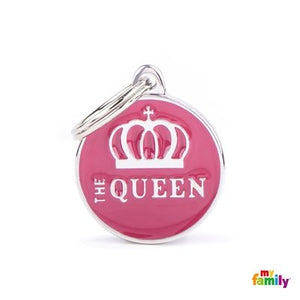 Médaille collection Charms, "THE QUEEN", MOYEN - Boutique Le Jardin Des Animaux -médailleBoutique Le Jardin Des AnimauxCH17MQUEEN