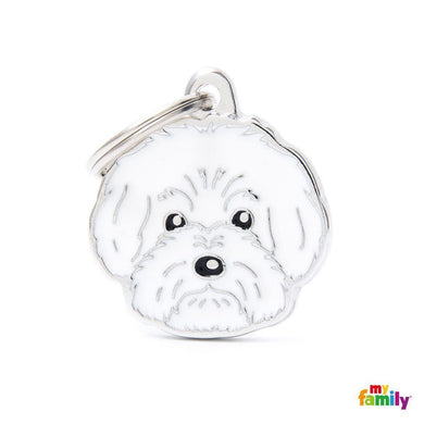 Médaille pour chien collection Friends, BICHON BOLONAIS - Boutique Le Jardin Des Animaux -médailleBoutique Le Jardin Des AnimauxMF11N