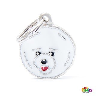 Médaille pour chien collection Friends, BICHON FRISÉ - Boutique Le Jardin Des Animaux -médailleBoutique Le Jardin Des AnimauxMF64