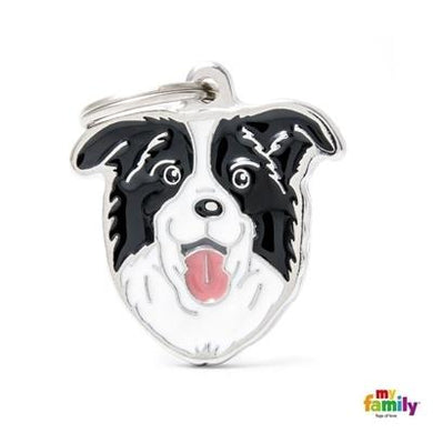 Médaille pour chien collection Friends, BORDER COLLIE - Boutique Le Jardin Des Animaux -médailleBoutique Le Jardin Des AnimauxMF03N