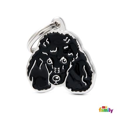 Médaille pour chien collection Friends, CANICHE, Couleurs variées - Boutique Le Jardin Des Animaux -médailleBoutique Le Jardin Des AnimauxMF20NBLACK