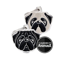 Charger l&#39;image dans la galerie, Médaille pour chien collection Friends, CARLIN, Couleurs variées - Boutique Le Jardin Des Animaux -médailleBoutique Le Jardin Des AnimauxMF18

