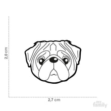 Charger l&#39;image dans la galerie, Médaille pour chien collection Friends, CARLIN, Couleurs variées - Boutique Le Jardin Des Animaux -médailleBoutique Le Jardin Des AnimauxMF18
