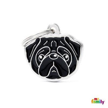 Charger l&#39;image dans la galerie, Médaille pour chien collection Friends, CARLIN, Couleurs variées - Boutique Le Jardin Des Animaux -médailleBoutique Le Jardin Des AnimauxMF18NBLACK
