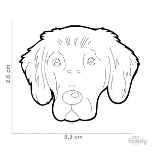 Médaille pour chien collection Friends, FLAT COAT RETRIEVER - Boutique Le Jardin Des Animaux -médailleBoutique Le Jardin Des AnimauxMF103