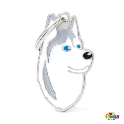 Médaille pour chien collection Friends, HUSKY, Couleurs variées - Boutique Le Jardin Des Animaux -médailleBoutique Le Jardin Des AnimauxMF13