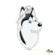 Charger l&#39;image dans la galerie, Médaille pour chien collection Friends, HUSKY, Couleurs variées - Boutique Le Jardin Des Animaux -médailleBoutique Le Jardin Des AnimauxMF13WHITEBLACK
