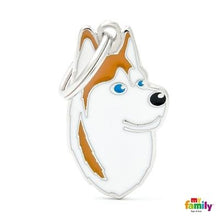 Charger l&#39;image dans la galerie, Médaille pour chien collection Friends, HUSKY, Couleurs variées - Boutique Le Jardin Des Animaux -médailleBoutique Le Jardin Des AnimauxMF13WHITEBROWN
