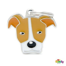 Charger l&#39;image dans la galerie, Médaille pour chien collection Friends, PITBULL, Couleurs variées - Boutique Le Jardin Des Animaux -médailleBoutique Le Jardin Des AnimauxMF06WHITEBROWN
