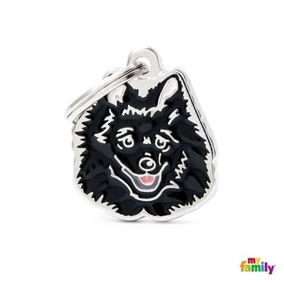 Médaille pour chien collection Friends, POMÉRANIEN, Couleurs variées - Boutique Le Jardin Des Animaux -médailleBoutique Le Jardin Des AnimauxMF29NBLACK