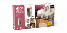Charger l&#39;image dans la galerie, Meuble Cubo Tower Vesper – gris, arbre à chat - Boutique Le Jardin Des Animaux -Griffoir, meuble et litBoutique Le Jardin Des Animaux52094
