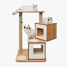 Charger l&#39;image dans la galerie, Meuble Double Vesper, arbre à chat - Boutique Le Jardin Des Animaux -Griffoir, meuble et litBoutique Le Jardin Des Animaux52074
