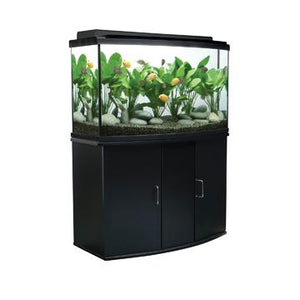 Meuble pour aquarium équipé (45 à devant arrondi), 170 L (45 gal US), noir - Boutique Le Jardin Des Animaux -meuble aquariumBoutique Le Jardin Des Animaux15768